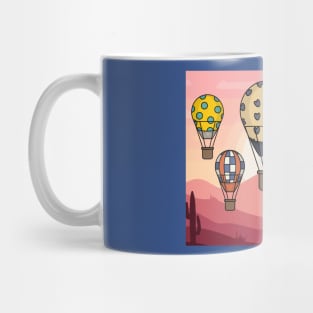 Retro Hot Air Balloons Balloon Ride Mug